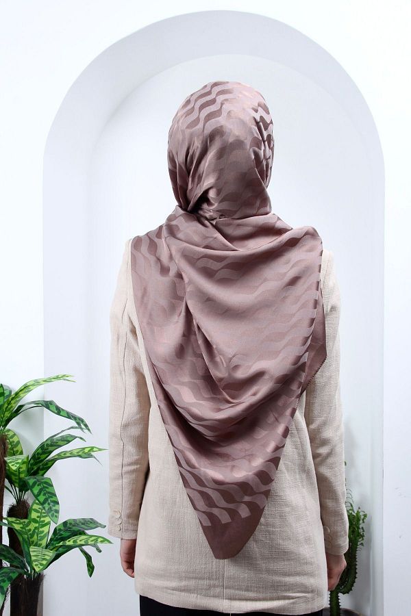 m moon scarf Waterway Pattern Silky Jacquard Shawl High