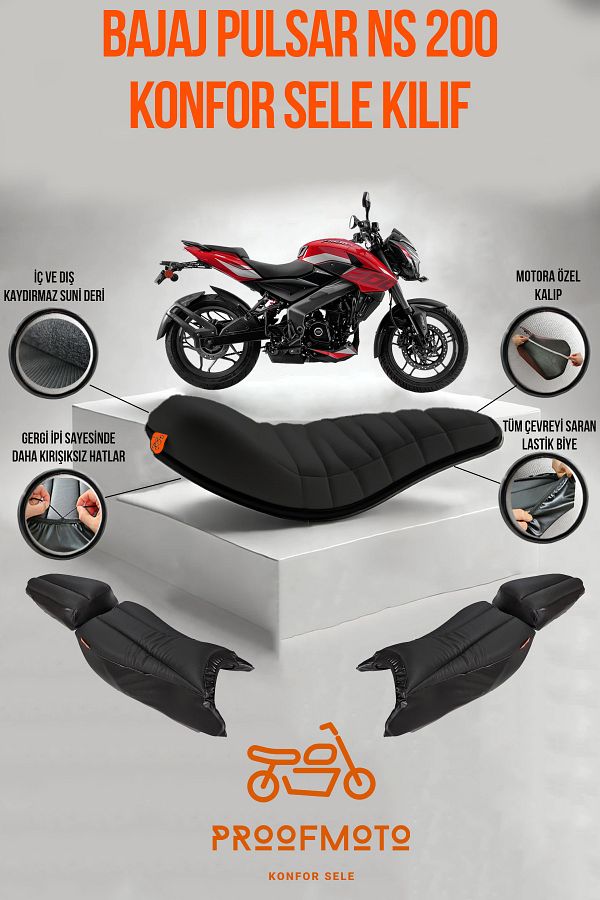PROOFMOTO Bajaj Pulsar Ns 200 Comfort Saddle Cover Trendyol