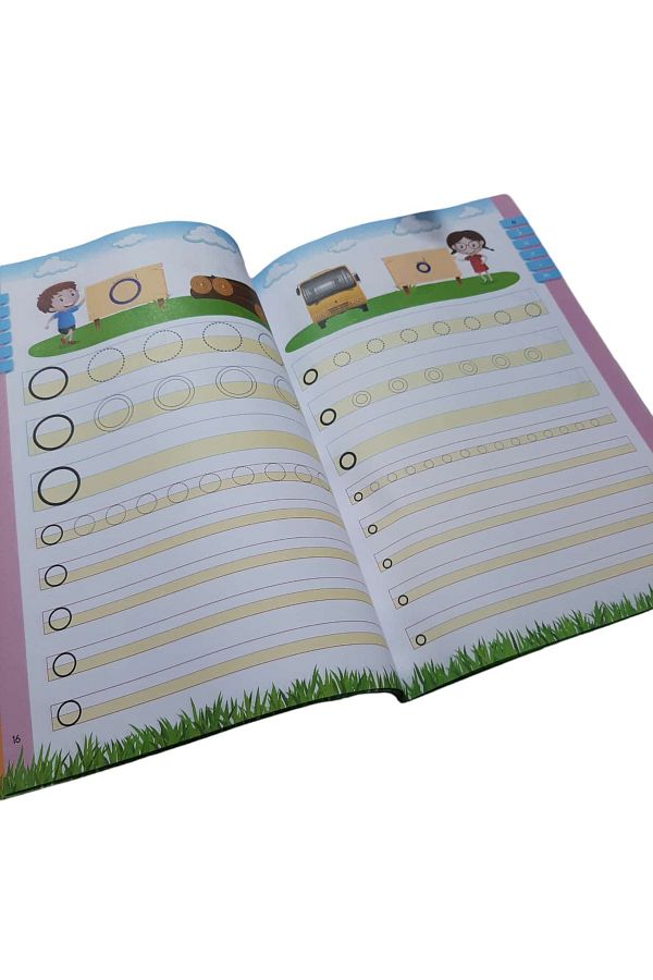 ÇEÇEN HOME-2 A4 Sample Letter Writing Copybooks - Vertical Writing Work Copybook 1