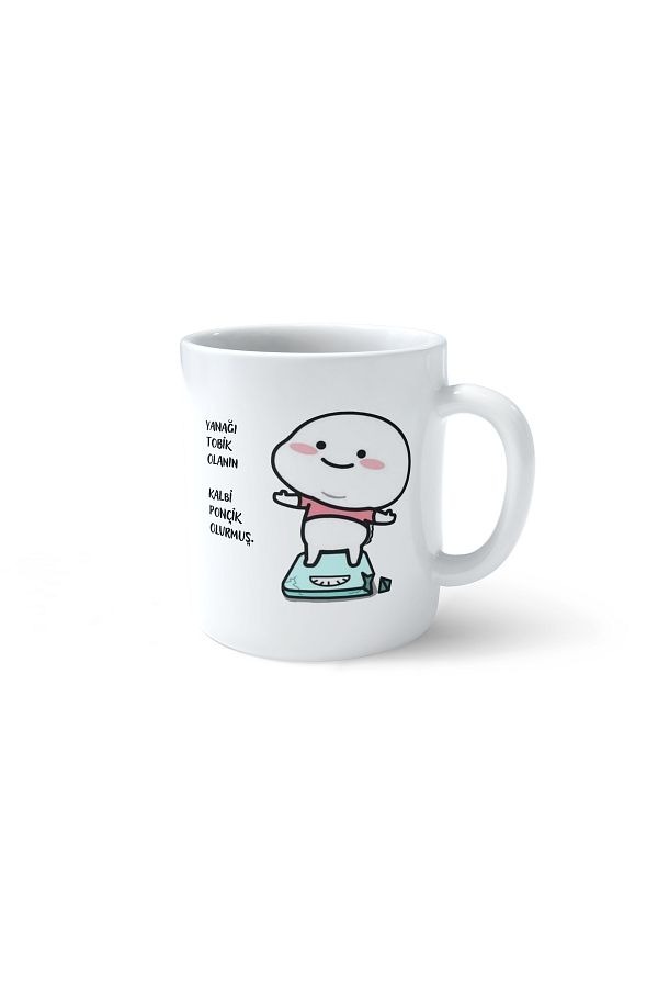 Kupa-Cat Theme Printed Cute Mug - Chubby on the Cheek and Punched on the Heart 1