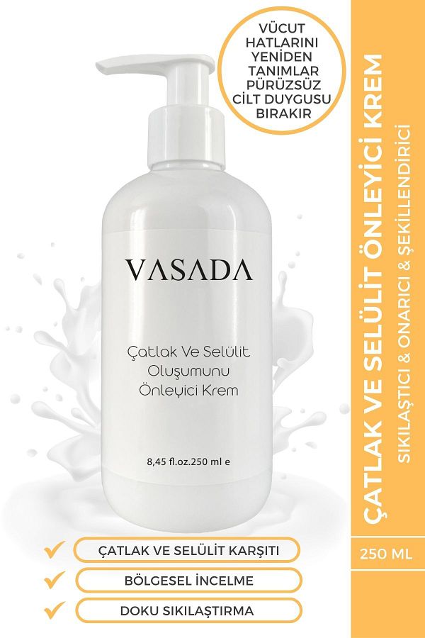 Vasada-250 ml Cream - Preventing Stretch Marks and Cellulite Formation 1