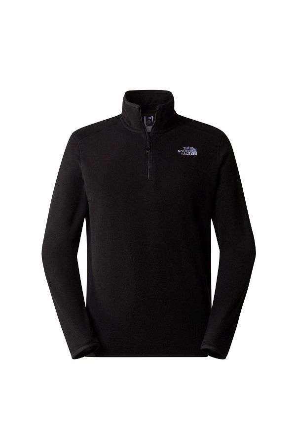 The North Face Glacier m 100 Men s Fleece Short Zipper Black Xs Nf0A855W4H01 Trendyol