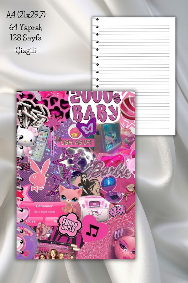 daily notebook-دفتر ملاحظات مدرسي حلزوني مخطط 64 صفحة - مقاس A4 (21x29,7 سم) 1