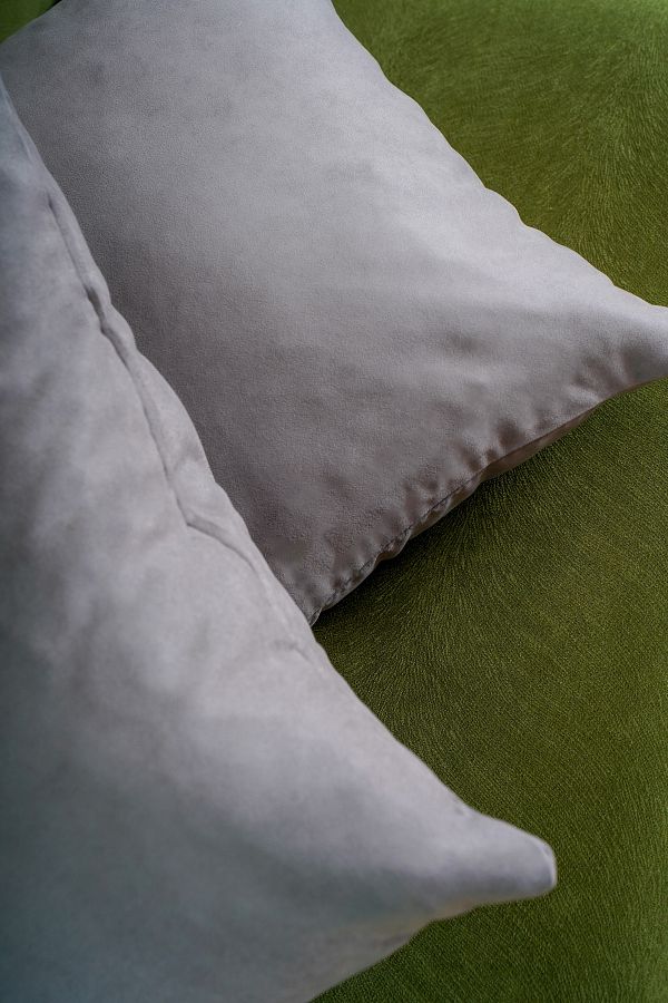 homease-Premium Suede Throw Pillow Cover - 2-Piece Dark Grey Velvet Textured (45X45) 1