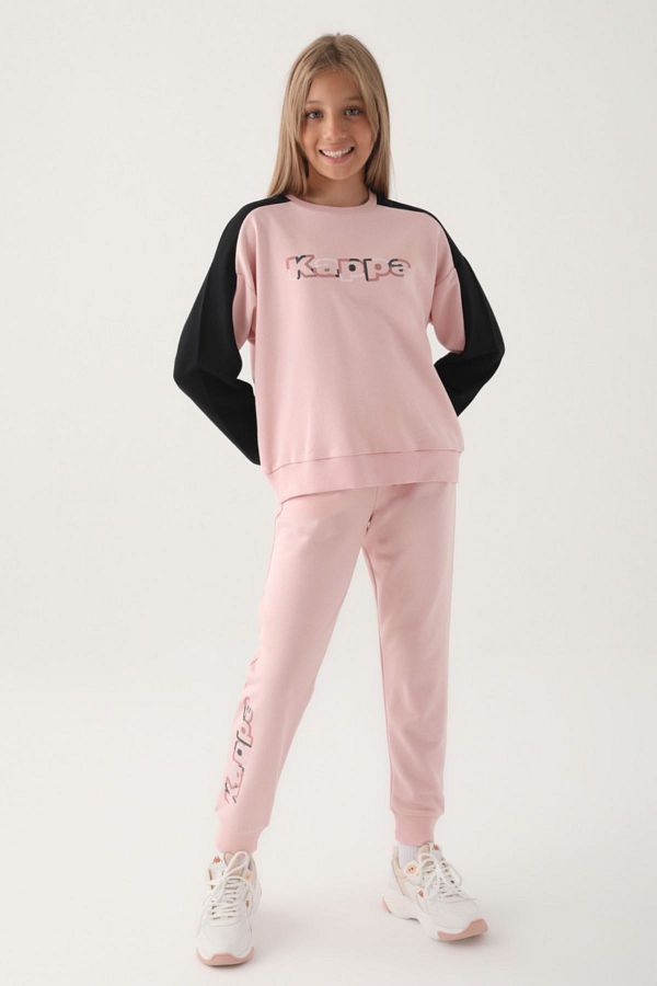 Kappa 7 16 Years Cappa Girl s Pink Sweatshirt Trendyol
