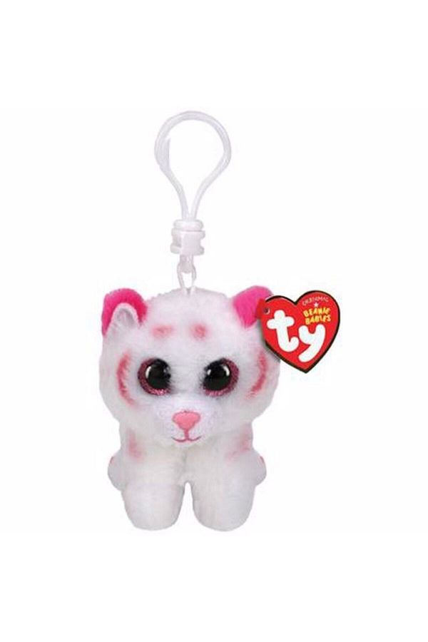 TY Beanie Boos Ty Tabor Pink White Tiger Keychain Trendyol