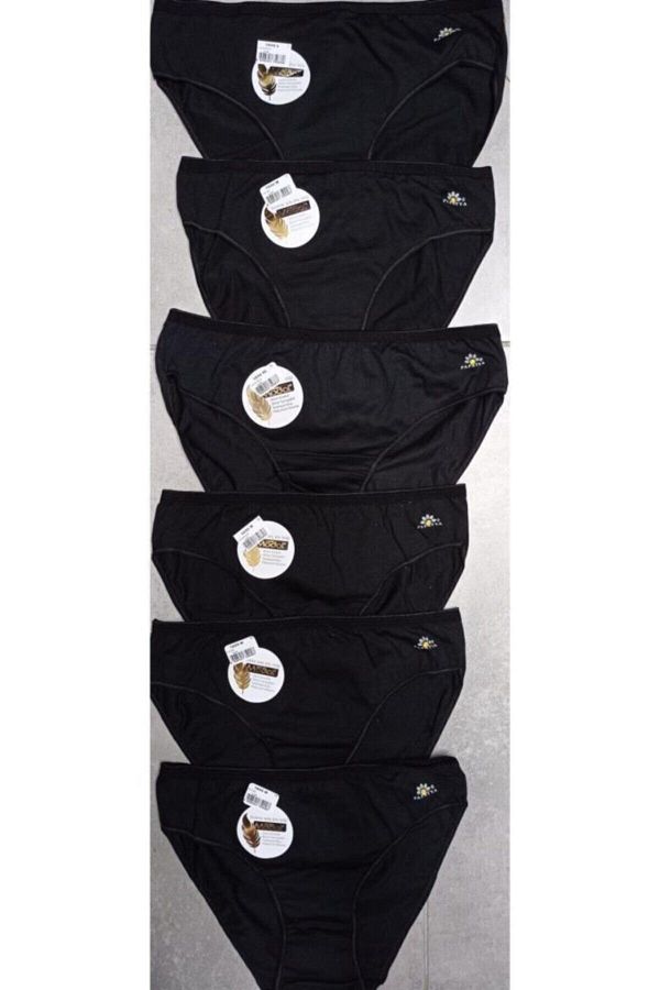 Momslab-Black Modal Panties 6 Pcs - Lycra, Women'S, 1850-S 1