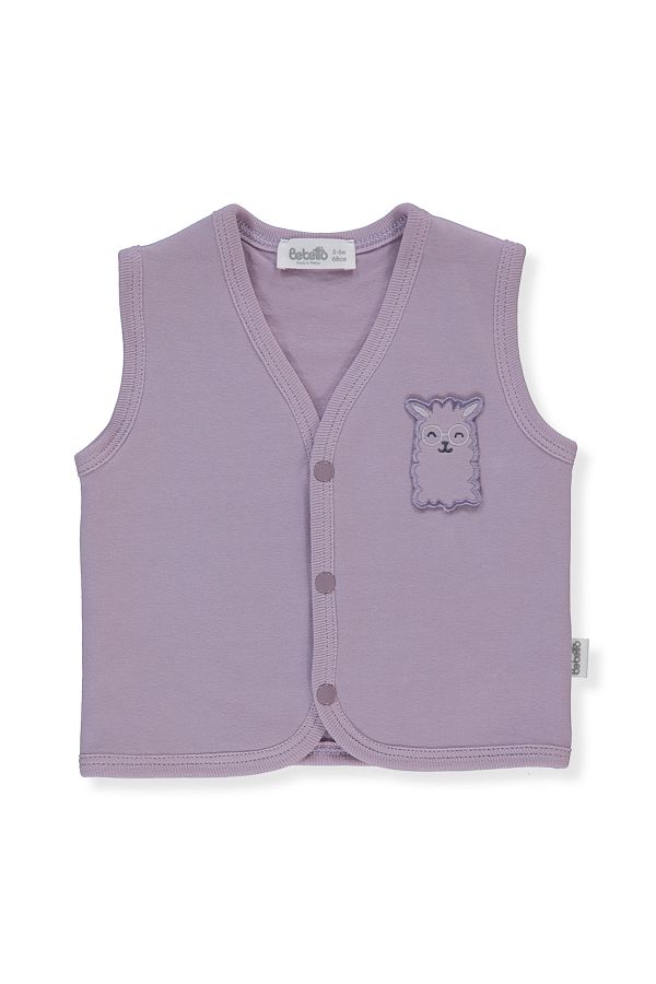 Bebetto-K4619 Model Two String Vest - Cute Lama 1