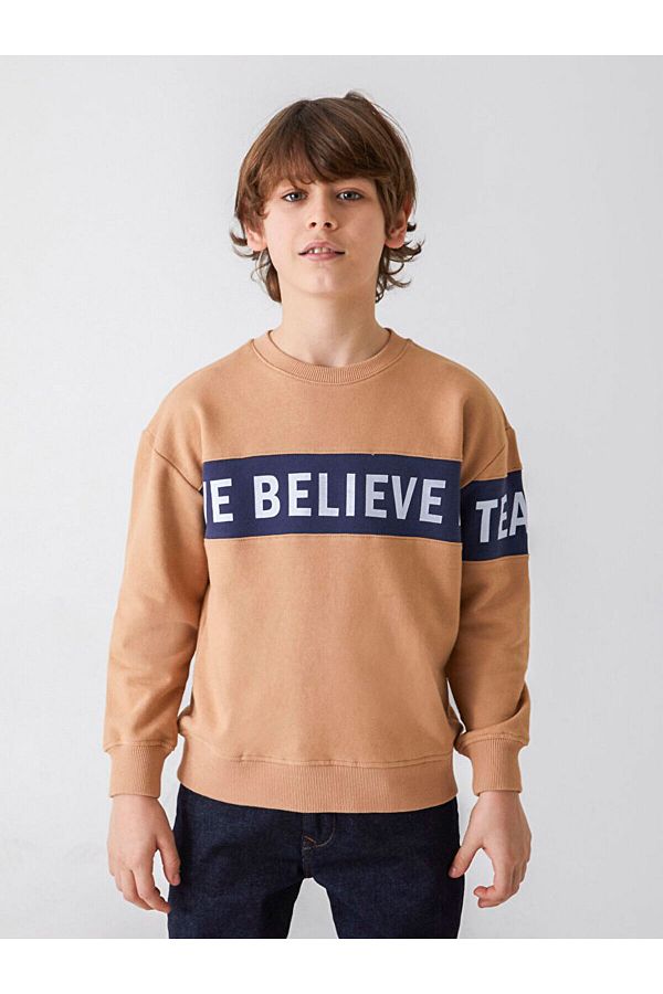 Ltb Camel Color Sweatshirt Trendyol