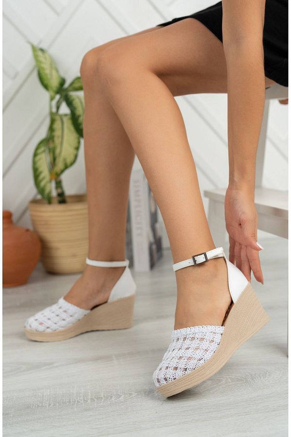 Plaid wedge shoes clearance