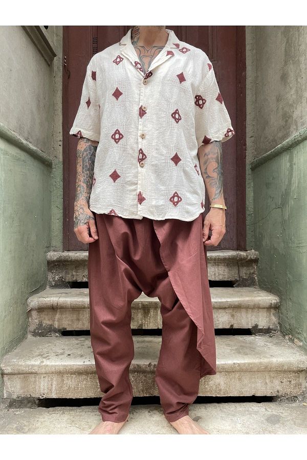 Bohoyasam Bohemian Cotton Summer Baggy Pants Summer Trousers Loose Trousers Loose Trousers Trendyol