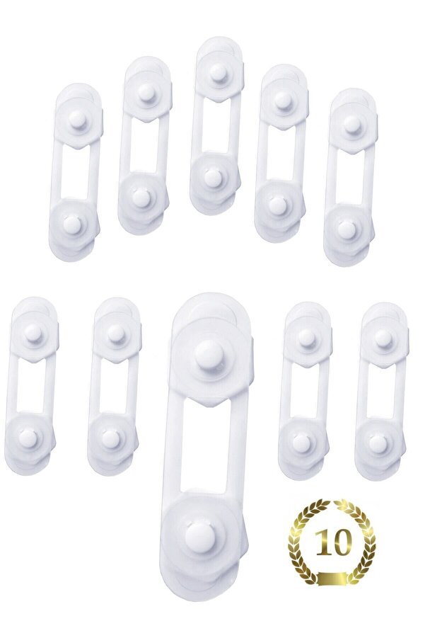 Baby World 10 Adet Mini Çok Amaçlı Çocuk Kilidi Dolap Çekmece Beyaz Eşya Çocuk Ve Bebek Emniyeti
