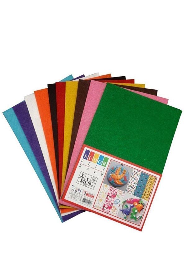 Südor-Tth Felt 10 Colors 10 Pieces - A4 Size 20x30 Cm 1