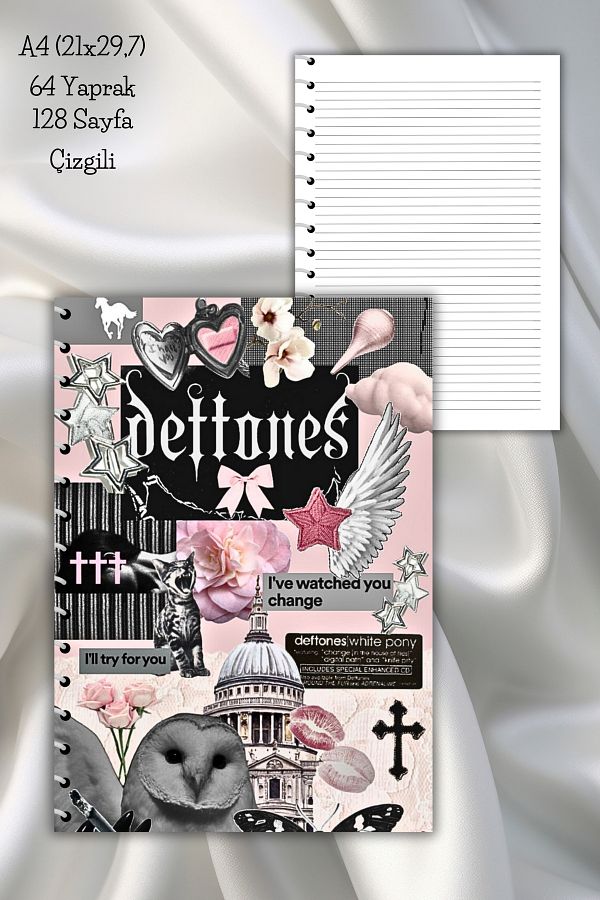 daily notebook-دفتر ملاحظات مدرسي مقاس 64 صفحة مقاس A4 - بخطوط وحلول تحت عنوان Pinterest 1