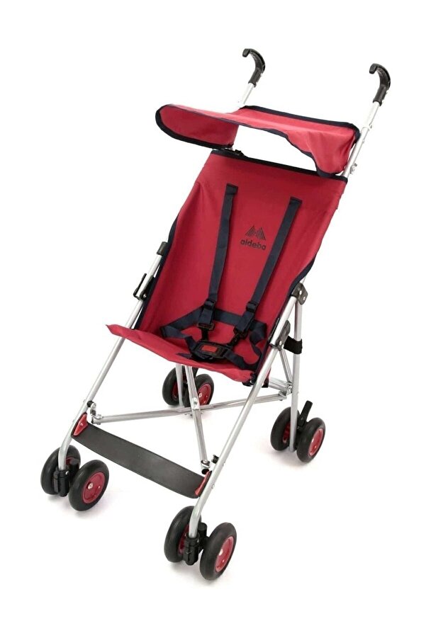 ALDEBA 3020 Pratik Baston Bebek Arabası (KIRMIZI)