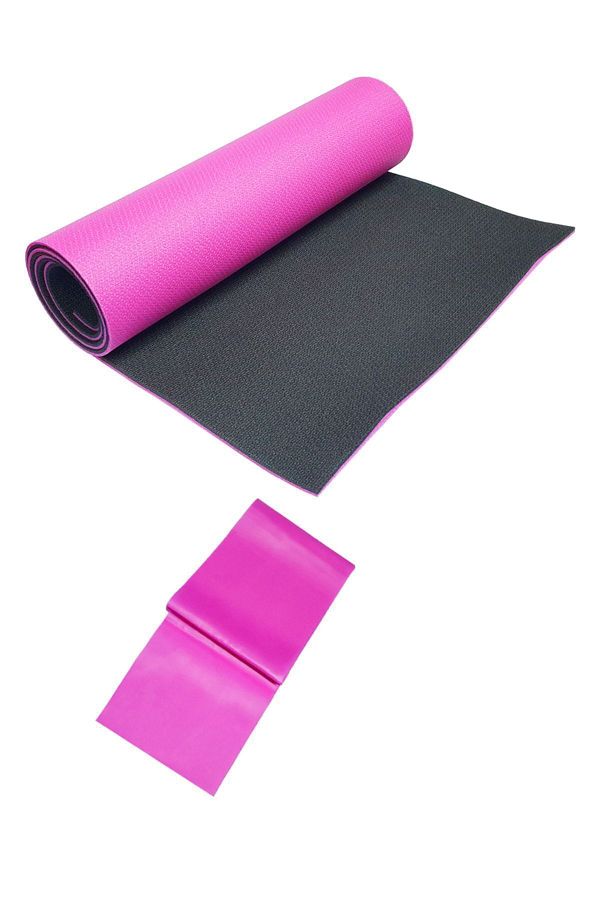 Tosima-8mm Double Sided Pilates Cushion and Pilates Tire Set Pilates Set Exercise Set 1