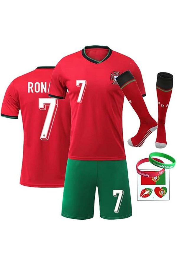 Generic CR7 Ronaldo Football Jersey Set Soccer Jersey for Unisex Football Training Shirt Uniforms Sport Trendyol
