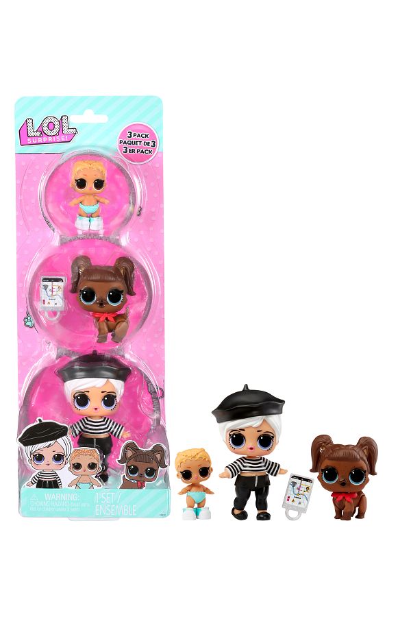 L.O.L. SURPRISE LOL Surprise 3pk Beatnik Babe Darling Doggie Lil Kicks Trendyol