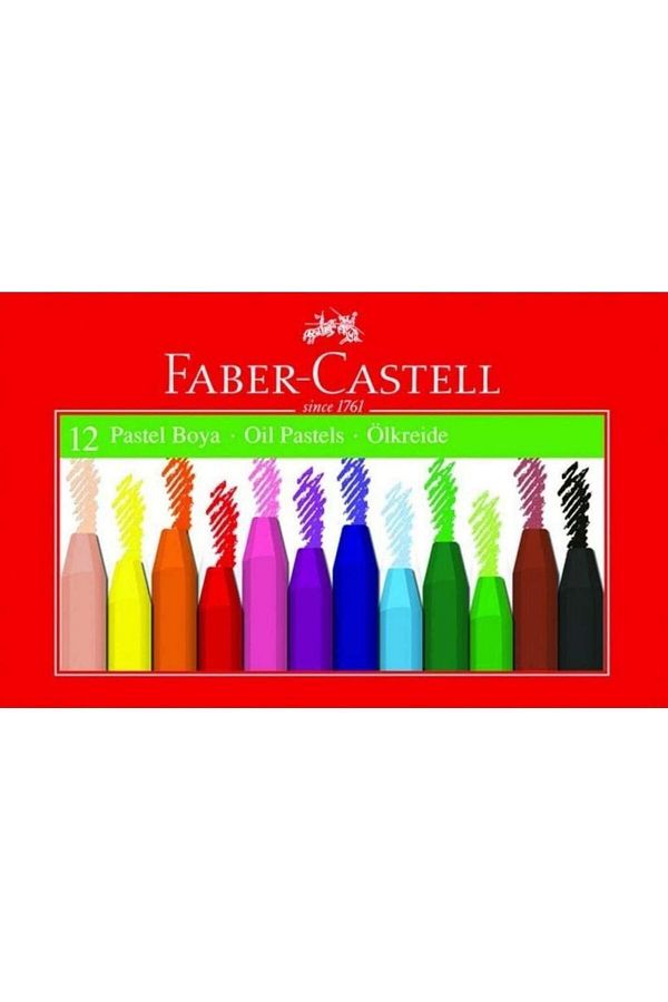 Faber Castell-12 Colors Cardboard Box Pastel Paint 1
