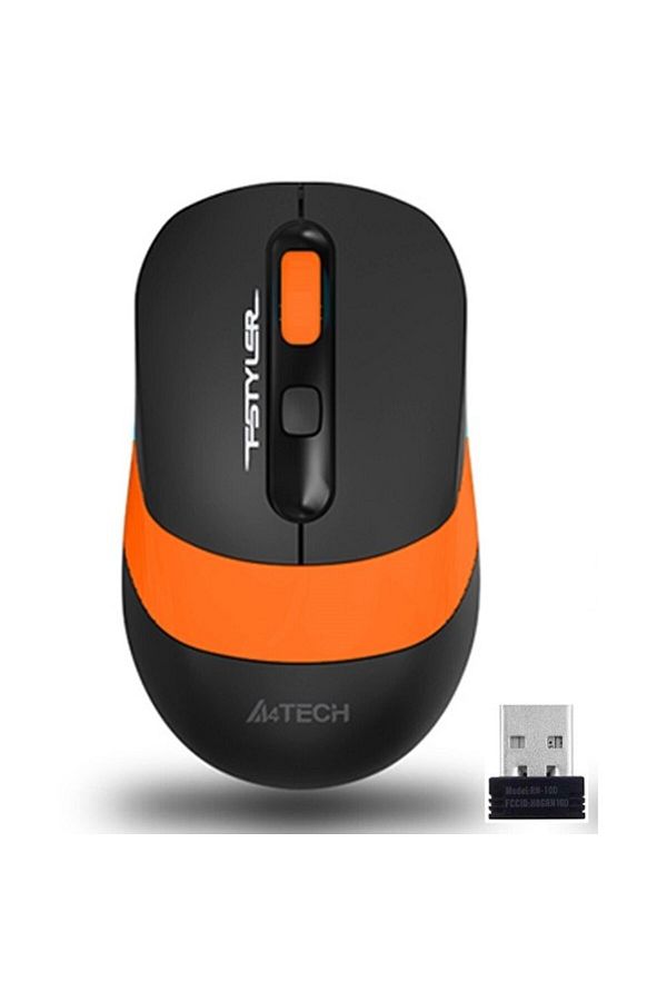 A4 Tech-/ A4 Tech Fg10 Wireless 2000Dpi Optical Black/Orange Mouse 1