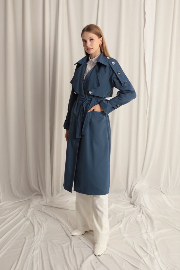 Woven trench coat discount