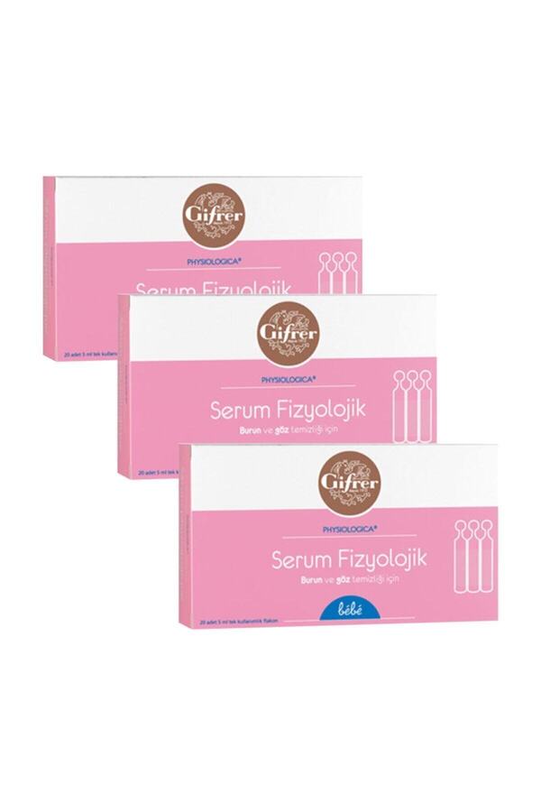 Gifrer Serum Fizyolojik 5 ml 10 Flakon X3 Luk Set