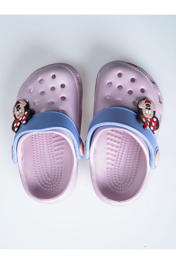 liva çocuk-Mickey Patterned Girl's Slippers Sandals - Garden, Beach, Beach, Bathroom Accessory 1
