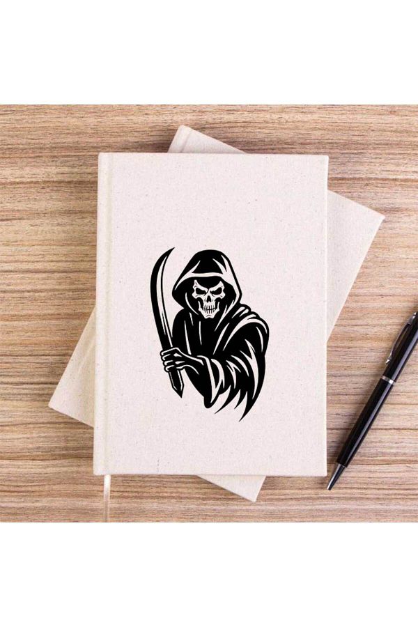 Z zepplin-دفتر ملاحظات قماشي غير مبطن من Grim Reaper Sword 1