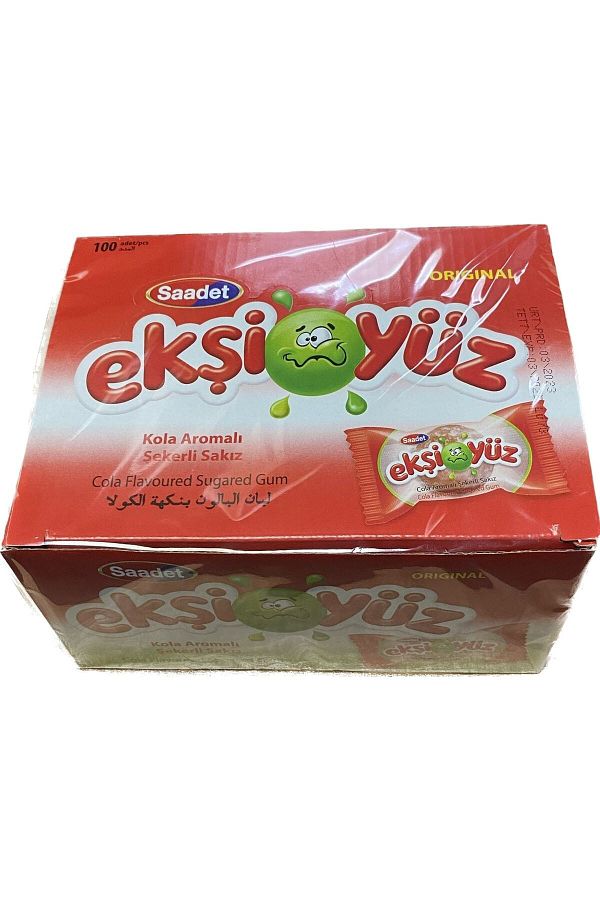 SAADET-Sour Face Gum 100 Pieces (1box) 1