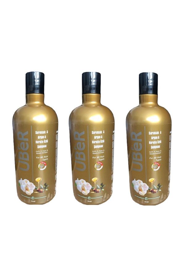 Uber-Garlic Shampoo with Argan Keratin Extract - 700 ml 1