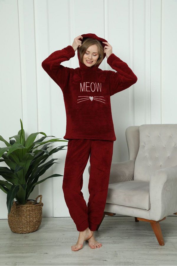 Meow fleece pajamas cheap