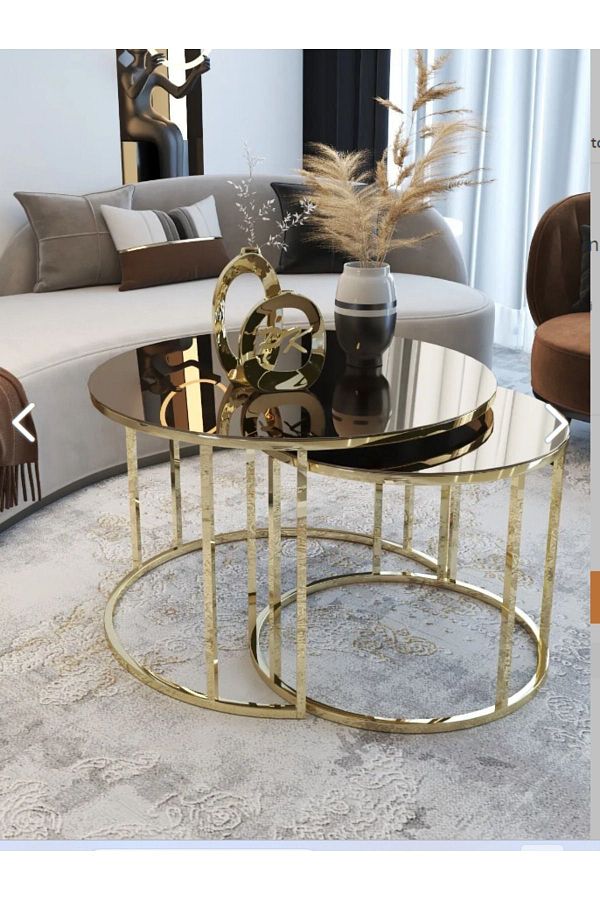 Bronze mirror coffee table sale