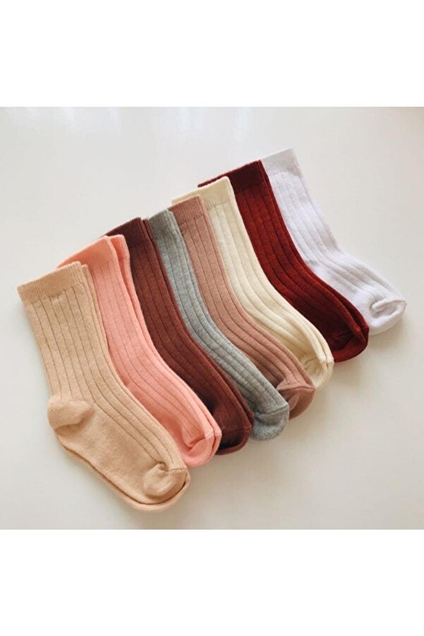 ÖZKARDEŞLER BABY Bebek Diz Altı Çorap 8li