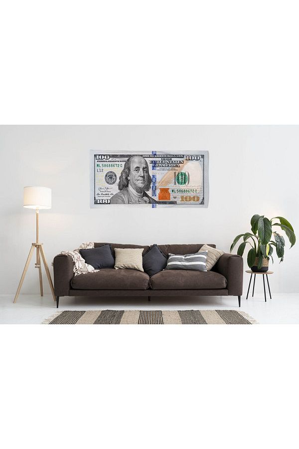 move home-Dollar Patterned Fabric Wall Covering, Wall Tapestry 1
