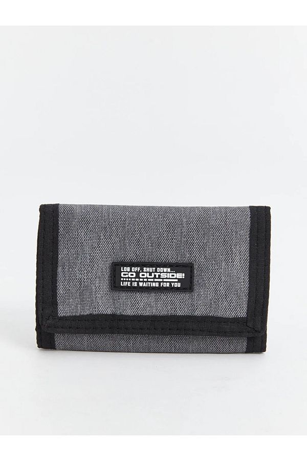 LC Waikiki-ACCESORII LCW - Portofel pentru baieti, imprimeu bleumarin, Grey Mel 1