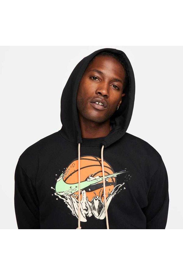 Nike pullover hoodie men's black hot sale
