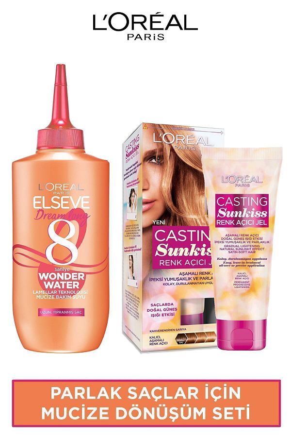 L'Oreal Paris-Sunkiss Color Lightening Gel - Elseve Dream Long Wonder Water 200ml Miracle Care Water 1