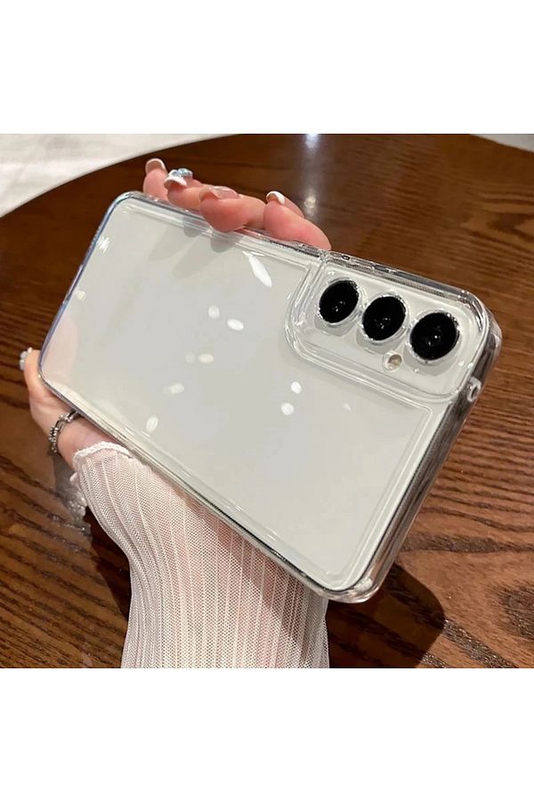 GAGA ELEKTRONİK-Non-Yellowing Luxury 2 mm Transparent Case for Samsung Galaxy A55 (Compatible) 1