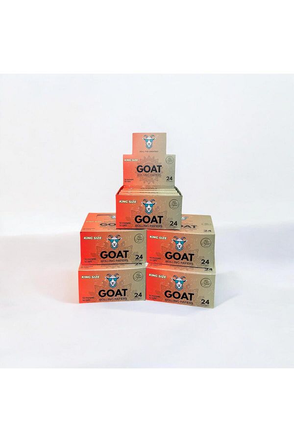 GOAT Rolling Papers-5 Boxes King Size Paper Stamped 1
