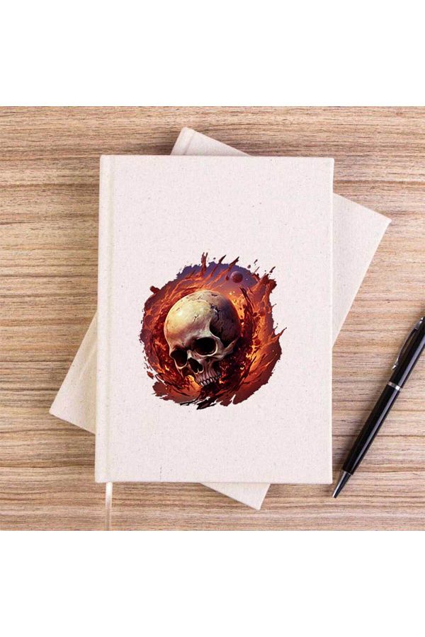 Z zepplin-دفتر قماش غير مبطن من Skull Planet 1