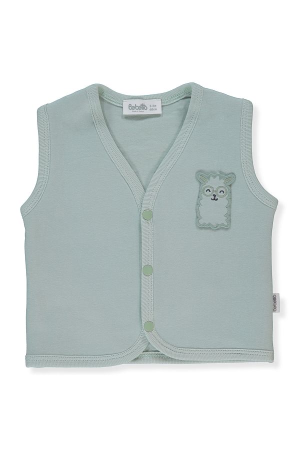 Bebetto-K4619 Model Two String Vest - Cute Lama 1