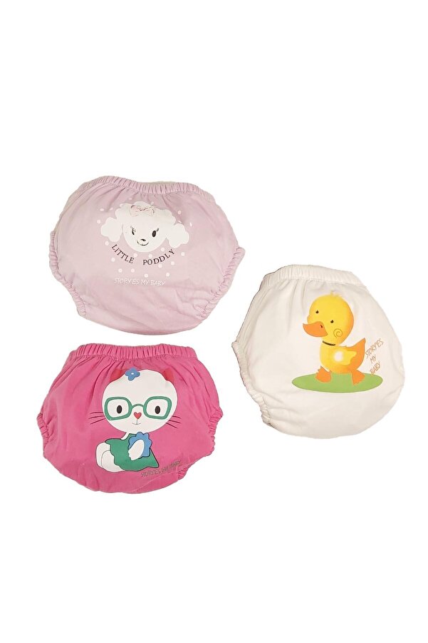 jilly jo Erkek Bebek Poopes Yıkanabilir 3 Lü Kombin Alıştırma Külodu