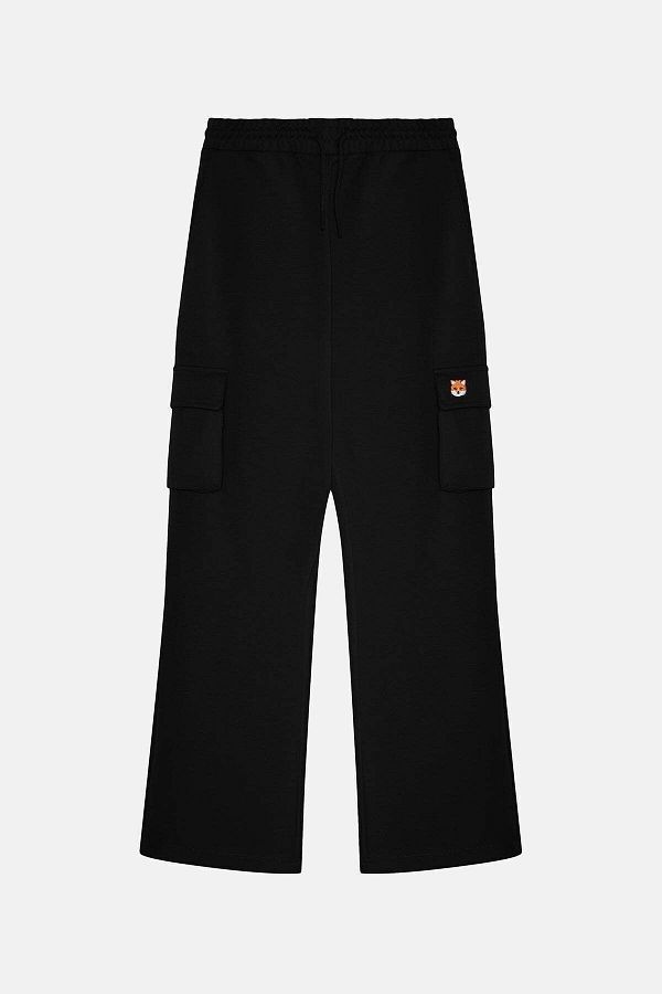 WWF Market Red Fox Premium Women s Cargo Sweatpants Black Trendyol