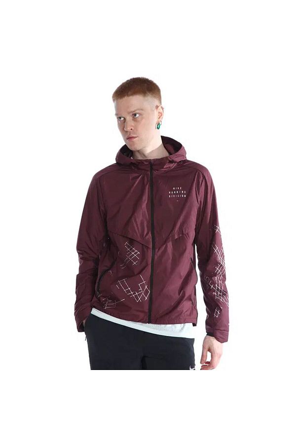 Nike Men s Claret Red Storm Fit Run Division Flash Jacket Trendyol