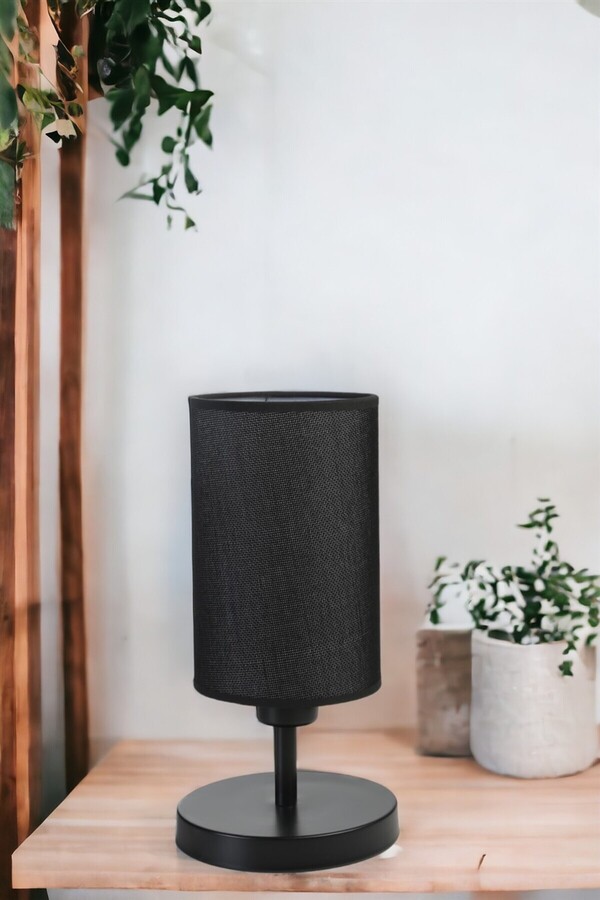 Lumexx-Black Rumeili Table Lamp with Lampshade 1