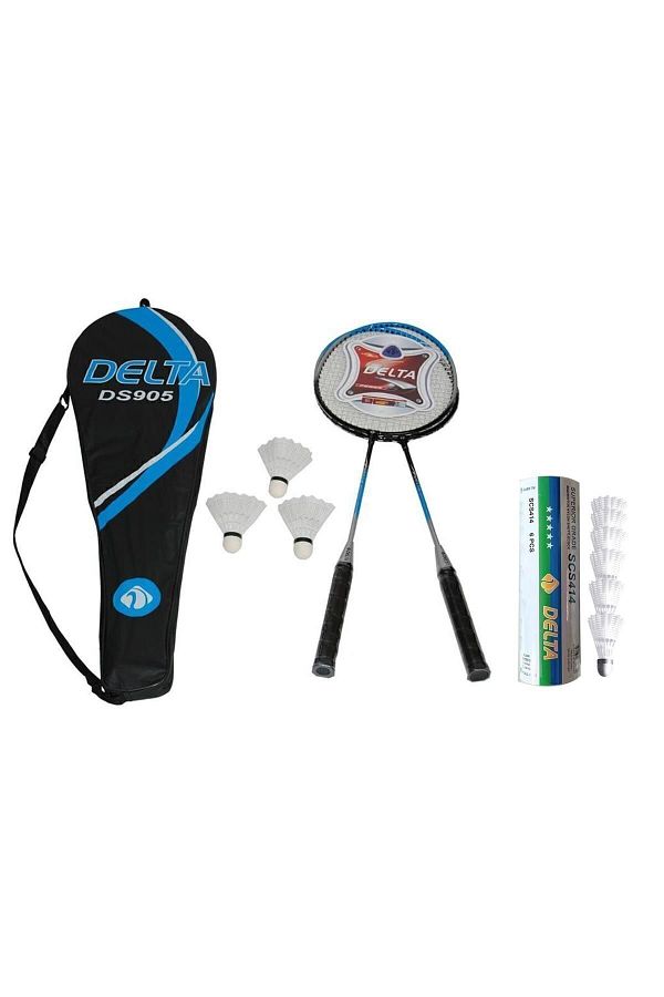 Delta-2 Pcs Badminton Racket + Bag + 9 Pcs Balanced Speed Badminton Balls for Beginners 1