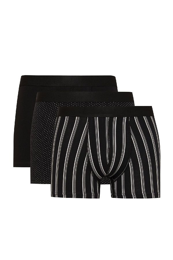 DeFacto-Σετ Boxer 3 τεμαχίων Regular Fit - E0119ax24au 1