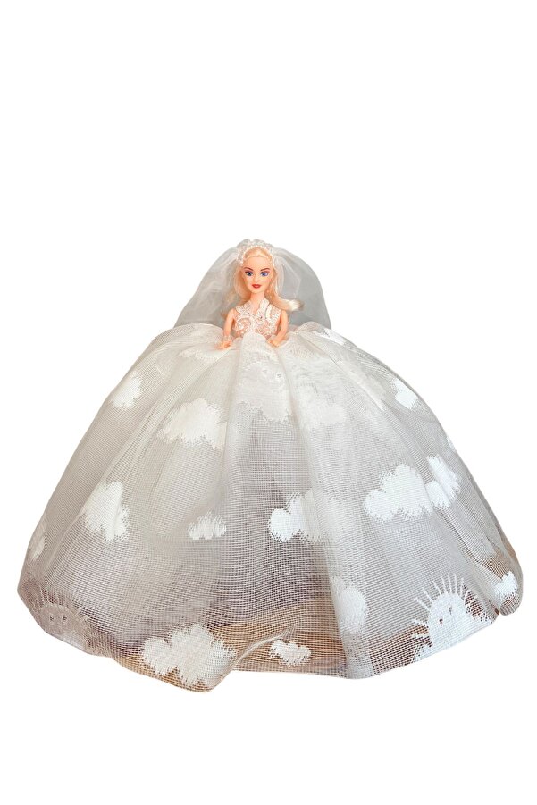 MASEN TOYS Oyuncak Bebek Barbie Gelin Oluyor 30 Cm El Yapımı Özel Üretim Model Bebek