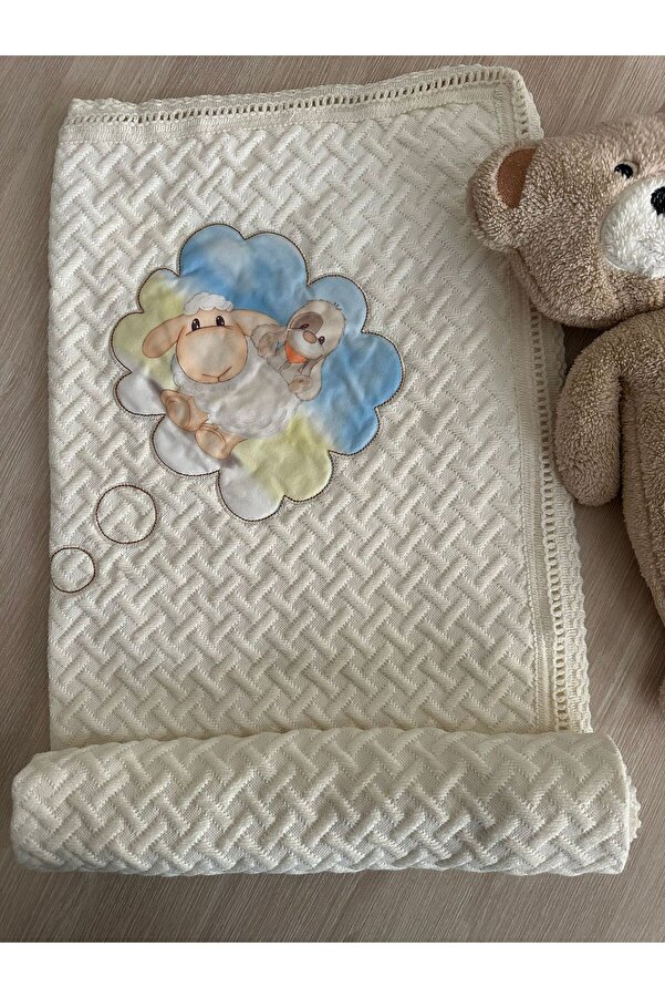 CUBBİCO Yenidoğan Triko Yumuşacık Mevsimlik Bebek Battaniyesi 80X100 CM