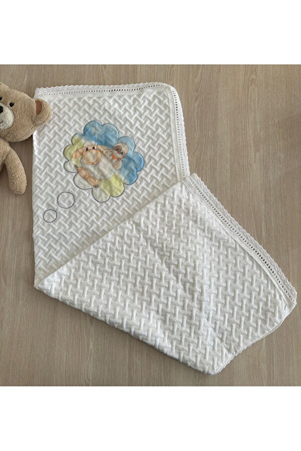 CUBBİCO Yenidoğan Triko Yumuşacık Mevsimlik Bebek Battaniyesi 80X100 CM